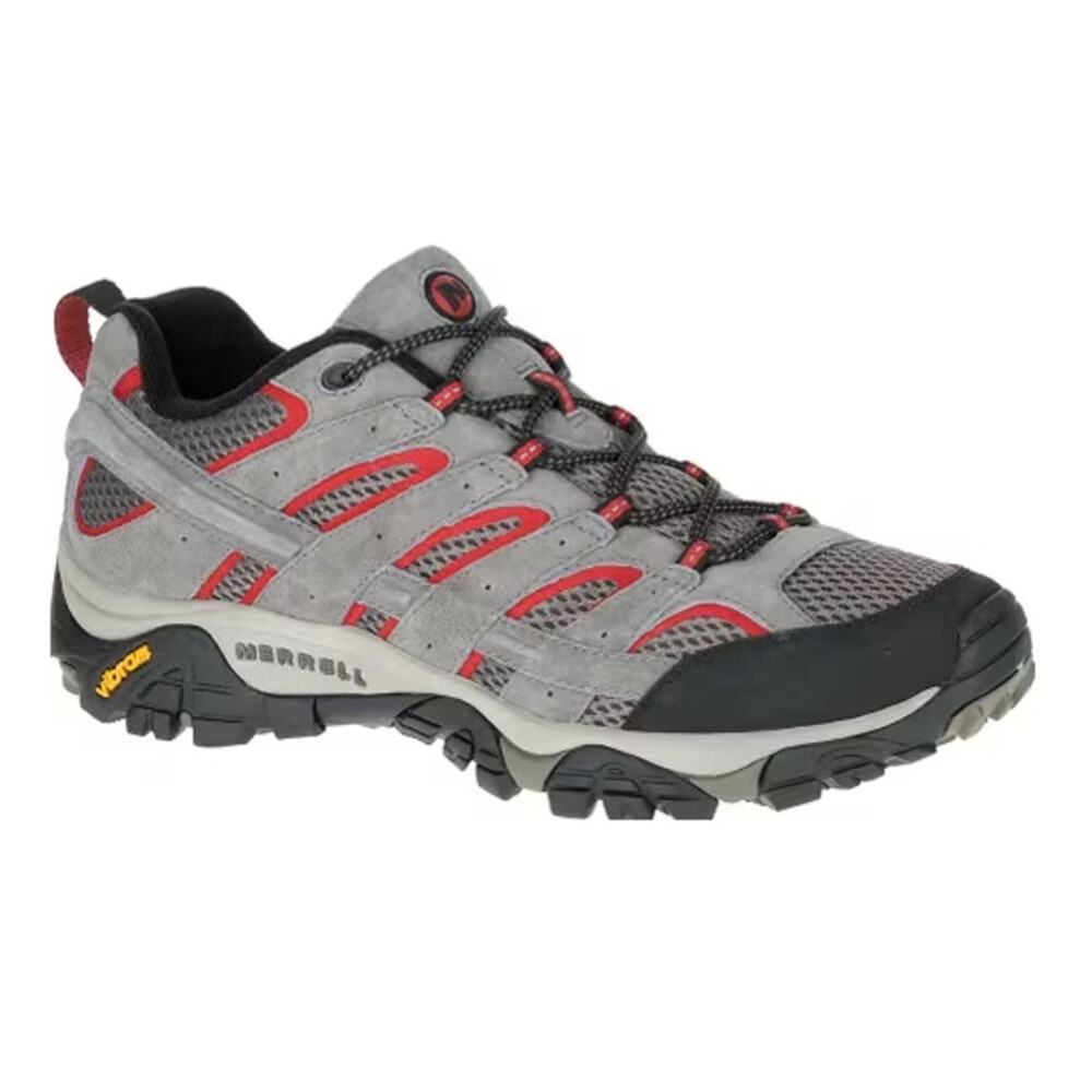 Merrell‎ Moab 2 Ventilator Hiking Shoes Mens Granite Red Suede Vibram Size 8